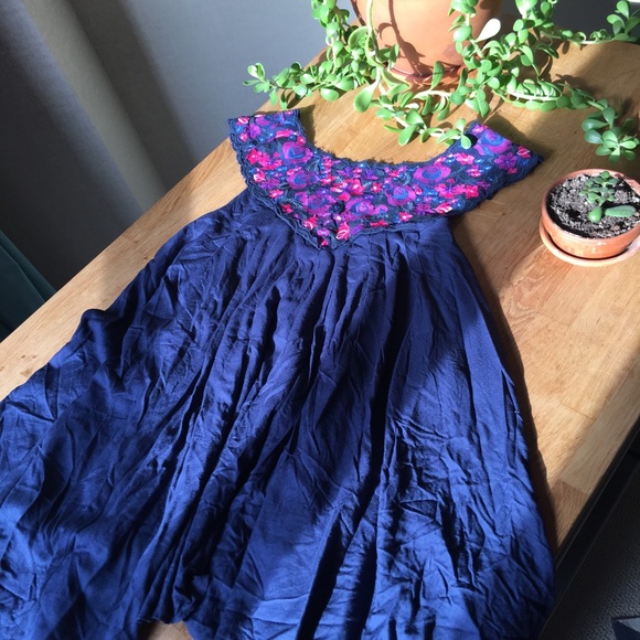 *SOLD*Free People in the flowers mini dress. - Picture 3 of 7